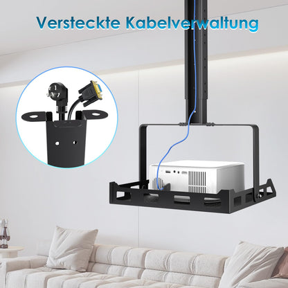 Salange Beamer Deckenhalterung, höhenverstellbar, bis 10 kg, Schwarz