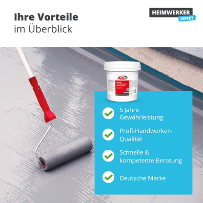 Alfa Easy 1K Flüssigdichtstoff Flachdachabdichtung - 7 kg Eimer