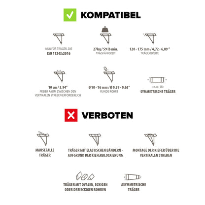 Polisport Guppy Junior CFS Kindersitz Gepäckträger - Grau