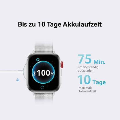 HUAWEI Watch Fit 4 Smartwatch mit Fitness-Tracker, 5 ATM, Grau