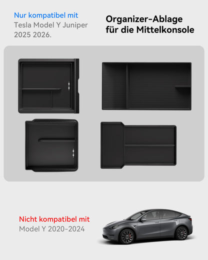 VIHIMAI Mittelkonsole Organizer Set 4-teilig, Tesla Model Y Juniper