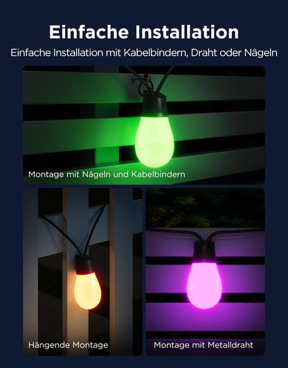 Govee RGBICW LED Lichterkette Aussen 30M - App & Sprachsteuerung