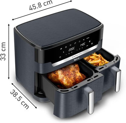 Tefal Dual Easy Fry XXL Heissluftfritteuse - 11L Grau EY942BE0