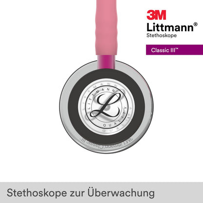 3M Littmann Classic III Stethoskop - 5962 Perlmutt Pink Hochglanz