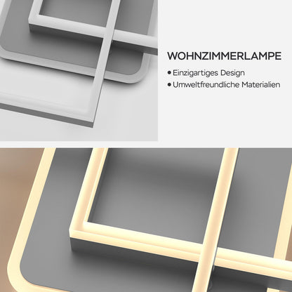 ANTENLICHT Modern Geometrisch 40W LED Deckenleuchte - Grau