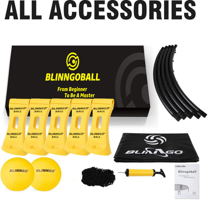 Mookis Blinngoball Roundnet Spiel Set mit 2 Bällen und Ballpumpe