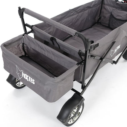 Fuxtec Bollerwagen FX-CT500 faltbar Grau mit Dach