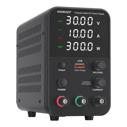 NANKADF Labornetzteil DC Netzgerät 0-30V 10A - Regelbar