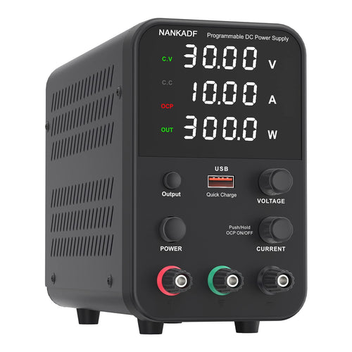 NANKADF Labornetzteil DC Netzgerät 0-30V 10A - Regelbar