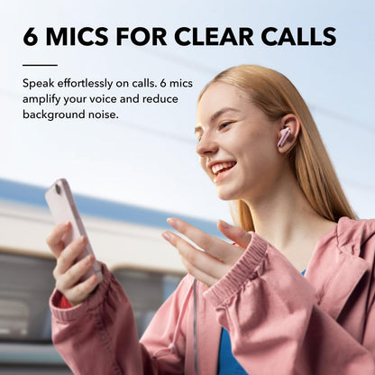 soundcore Liberty 4 NC Kabellose Earbuds mit Noise Cancelling, Rosa
