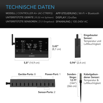 AC Infinity Controller AI+ intelligenter KI-Umweltcontroller