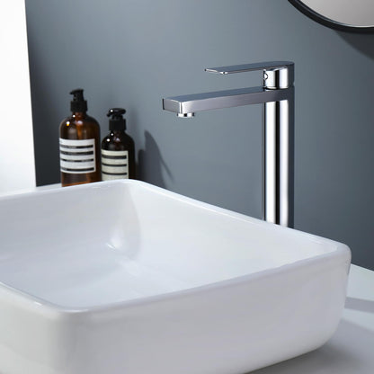 Decaura Waschtischarmatur Hoch chrom - Aufsatzwaschbecken