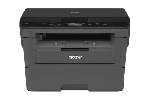 Brother DCP-L2510D Multifunktionsgerät S/W - Kompaktes, schwarzes, quaderförmiges Gerät. Ermöglicht das Drucken, Scannen und Kopieren von Dokumenten im Büro oder Homeoffice.
