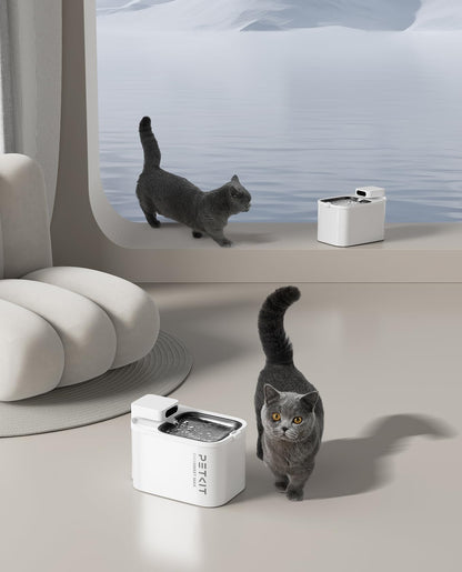 PETKIT Trinkbrunnen kabellos für Katzen und Hunde, 3 L, App-Steuerung