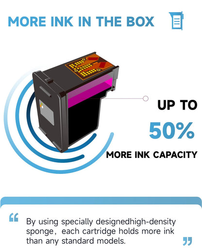 InkYeah 303XL Druckerpatronen kompatibel für HP 303, Schwarz & Farbe