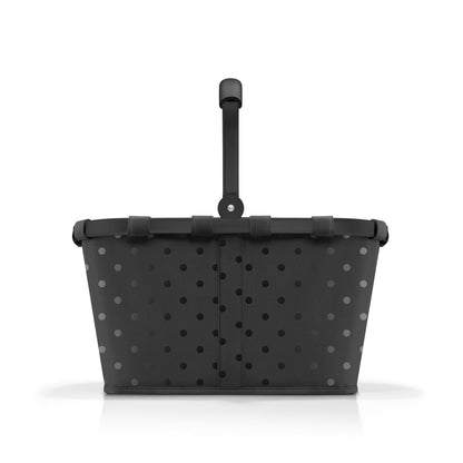 reisenthel carrybag frame glossy dots black Einkaufskorb 22 l