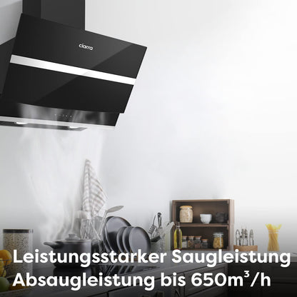 CIARRA CBCB6736N Kopffreie Schräghaube - 60 cm Schwarz