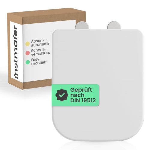instmaier Helma Toilettendeckel mit Absenkautomatik, eckig, weiss