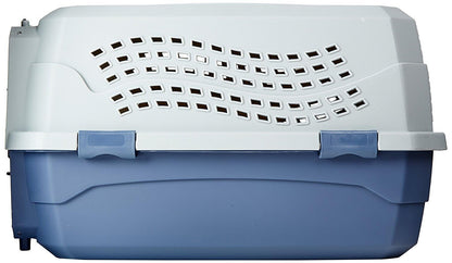Amazon Basics Hundetransportbox, zweitürig, 58 x 38 x 33 cm, Blau