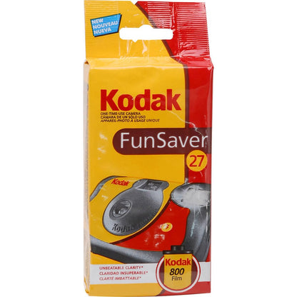 Kodak Fun Saver Einwegkamera mit Blitz – 27 Belichtungen, 4er-Pack