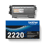 Brother TN-2220 Laserdrucker Toner - Original Schwarz. Schwarze Tonerpatrone für Schwarzweißdruck im Laserdrucker.