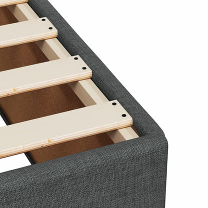 vidaXL Polsterbett Dunkelgrau 100x200cm Stoff