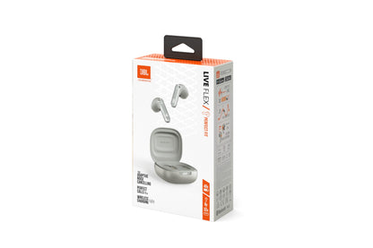 JBL Live Flex In-Ear Kopfhörer mit Geräuschunterdrückung - Silver
