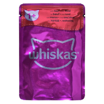 Whiskas Adult 1+ Katzennassfutter Klassische Auswahl in Sauce 80x85g