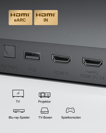 ULTIMEA Poseidon D80 7.1 Surround Sound System - Dolby Atmos