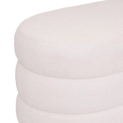 Atmosphera Sinan Sitzbank - Frottee, weiss, 100x40 cm
