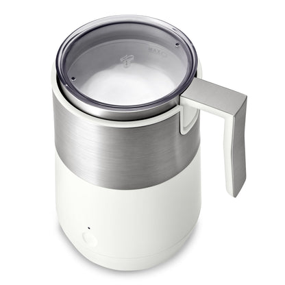 Tchibo Induktions-Milchaufschäumer für warmen & kalten Milchschaum – Cremeweiss