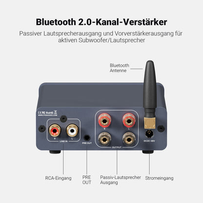 Fosi Audio BT20A Pro Mini Hifi Verstärker Bluetooth Class D