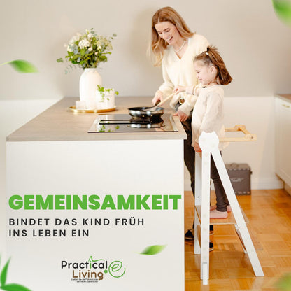 practical living e* Lernturm Montessori - klappbar Bambus