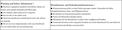 WHOME Pro Skateboard Komplettboard 31 x 8 Zoll Ahorn Urban