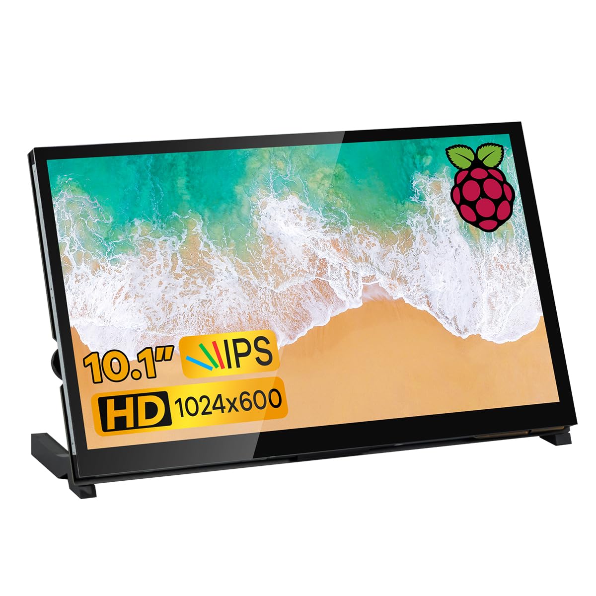 LAFVIN 10.1 Zoll IPS Touchscreen Display. HDMI-Anzeige (1024x600) mit kapazitivem Touch zur Interaktion, z.B. für Mini-PCs.