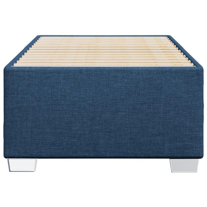 vidaXL Polsterbett Einzelbett - Stoff Blau 90x190cm