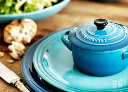 Le Creuset Mini Cocottes Steinzeug 4er-Set - Meeresbrise 200 ml