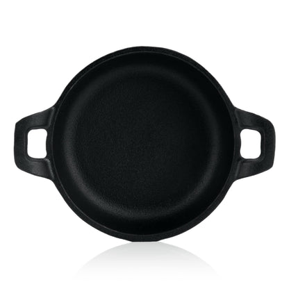 BBQ-Toro Gusseisen Grillpfännchen 6er-Set Ø 13 cm eingebrannt PAN17