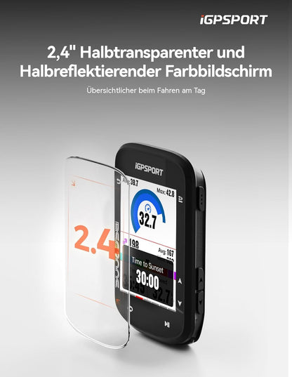 iGPSPORT BSC200S GPS-Fahrradcomputer kabellos mit Routennavigation