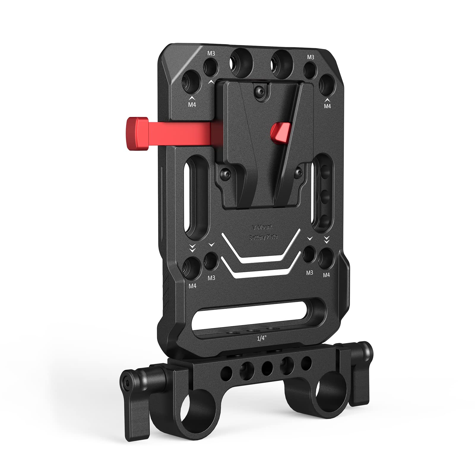 SMALLRIG V Mount Batterieplatte 3016 mit Dual 15mm Rod Clamp und Anti-Twist-Stoppern