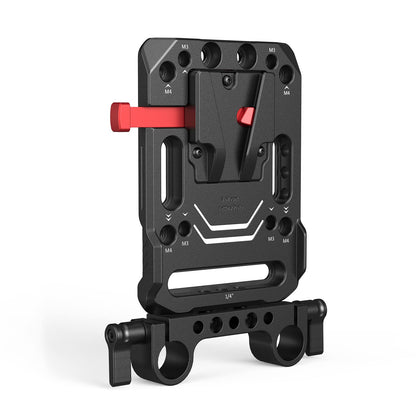SMALLRIG V Mount Batterieplatte 3016 mit Dual 15mm Rod Clamp und Anti-Twist-Stoppern