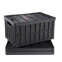 VEVOR Klappbox 65 L mit Deckel, faltbare Aufbewahrungsbox, 3er-Set in Schwarz