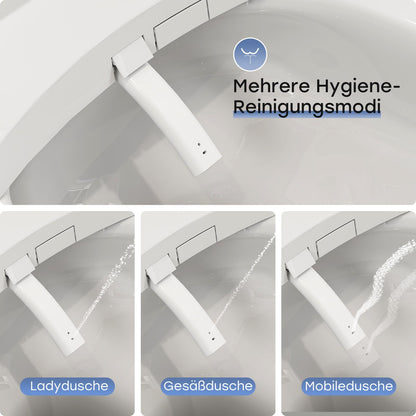 **Komfort Smart Dusch WC Sitz - Elektrisch, Bidet, Warmluft**