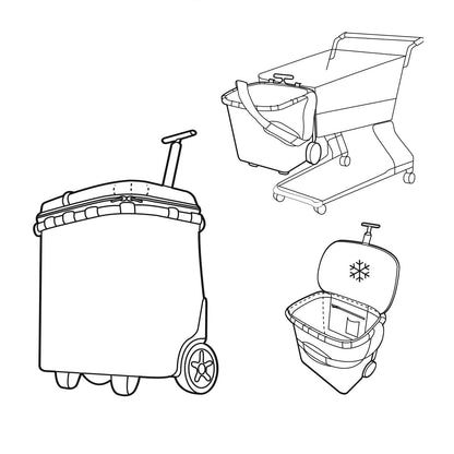 reisenthel carrycruiser iso Kühl-Einkaufstrolley - Twist Silver