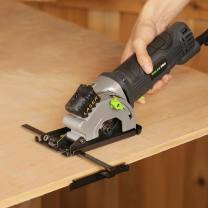GALAX PRO Mini-Kreissäge 580W mit Laserführung und 3 Sägeblättern 85mm