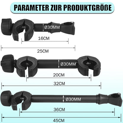 Warmfay Rahmenhalter 3er abschliessbar – Schwarz 25/32/45cm