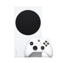 Xbox Series S Digitale Gaming-Konsole 1TB - Robot White, weiße Konsole mit schwarzem Lüftungsgitter zum Spielen digitaler Spiele.