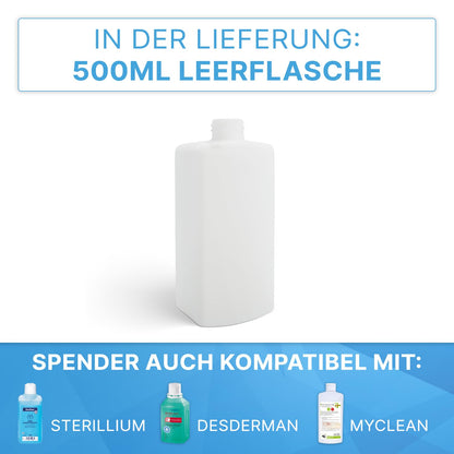 ARNOMED Desinfektionsspender Armhebel Aluminium 500ml – 4er-Set