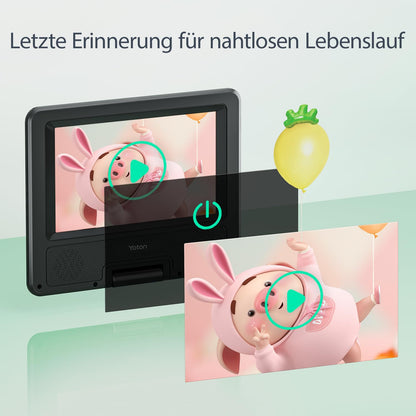Yoton YD075 Tragbarer DVD-Player mit 7,5" HD-Schwenkbildschirm