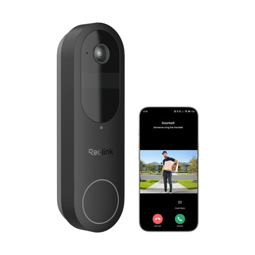 Reolink Video Doorbell Battery, kabellose 2K Videotürklingel mit Kopf-bis-Fuss-Ansicht und Nachtsicht